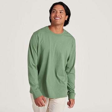 Allbirds Allgood Katoenen Long Sleeve T-shirts Heren Groen | NL4289GL