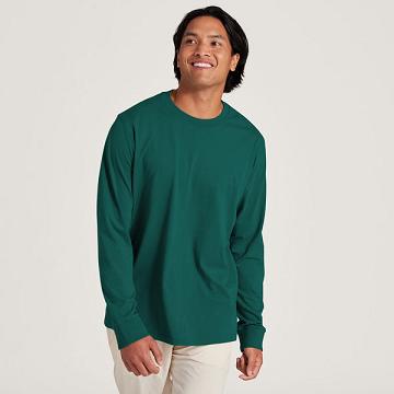 Allbirds Allgood Katoenen Long Sleeve T-shirts Heren Turquoise | NL4291DN