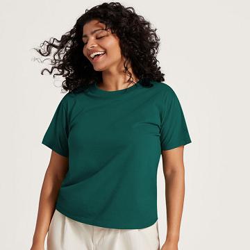 Allbirds Allgood Katoenen T-shirts Dames Turquoise | NL4748VD