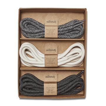 Allbirds Runner Kit Veters Heren Grijs Wit Zwart | NL4387ZG