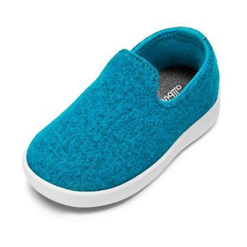 Allbirds Smallbirds Wol Loungers Slip On Schoenen Kinderen Turquoise | NL4871QZ