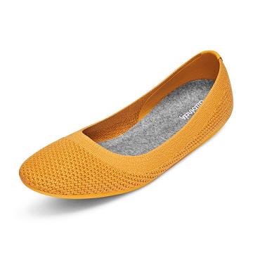 Allbirds Tree Breezers Platte Schoenen Dames Geel | NL4667QZ