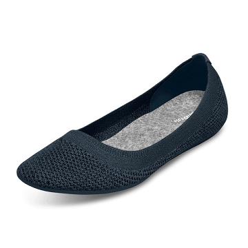 Allbirds Tree Breezers Platte Schoenen Dames Donkerblauw | NL4676PQ