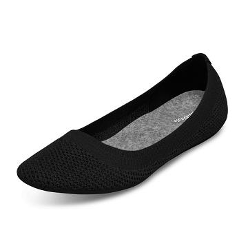 Allbirds Tree Breezers Platte Schoenen Dames Zwart | NL4677HK