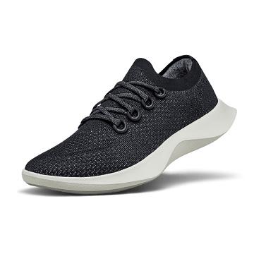 Allbirds Tree Dasher 1 Hardloopschoenen Heren Zwart Wit | NL4171WY