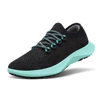 Allbirds Tree Dasher 2 Hardloopschoenen Heren Zwart Mintgroen | NL4194YU