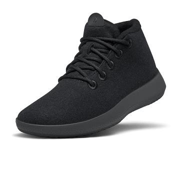 Allbirds Wol Runner-up Mizzles Hoog Dames Zwart Grijs | NL4658PQ